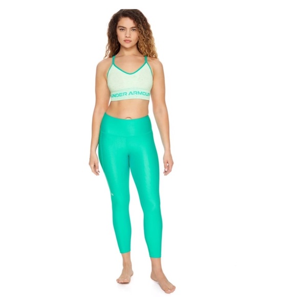 NWT UNDER ARMOUR  Heatgear No-Slip Waistband Leggings Neptune - Picture 1 of 9
